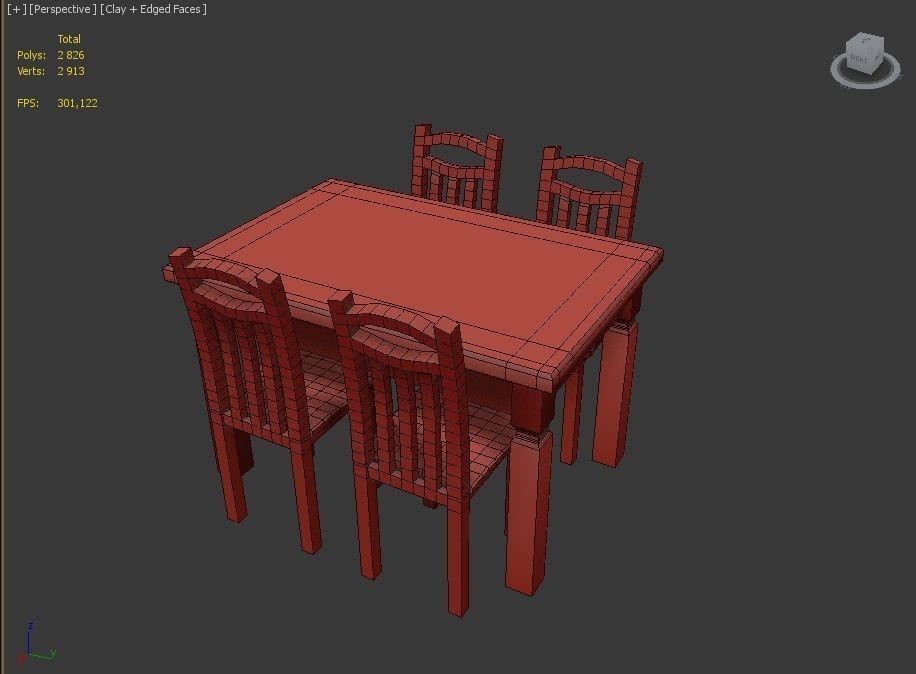 Dining Room Pack Low-poly 3D model_25