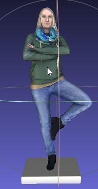 3D print data file wrl Woman including base 3D model_1