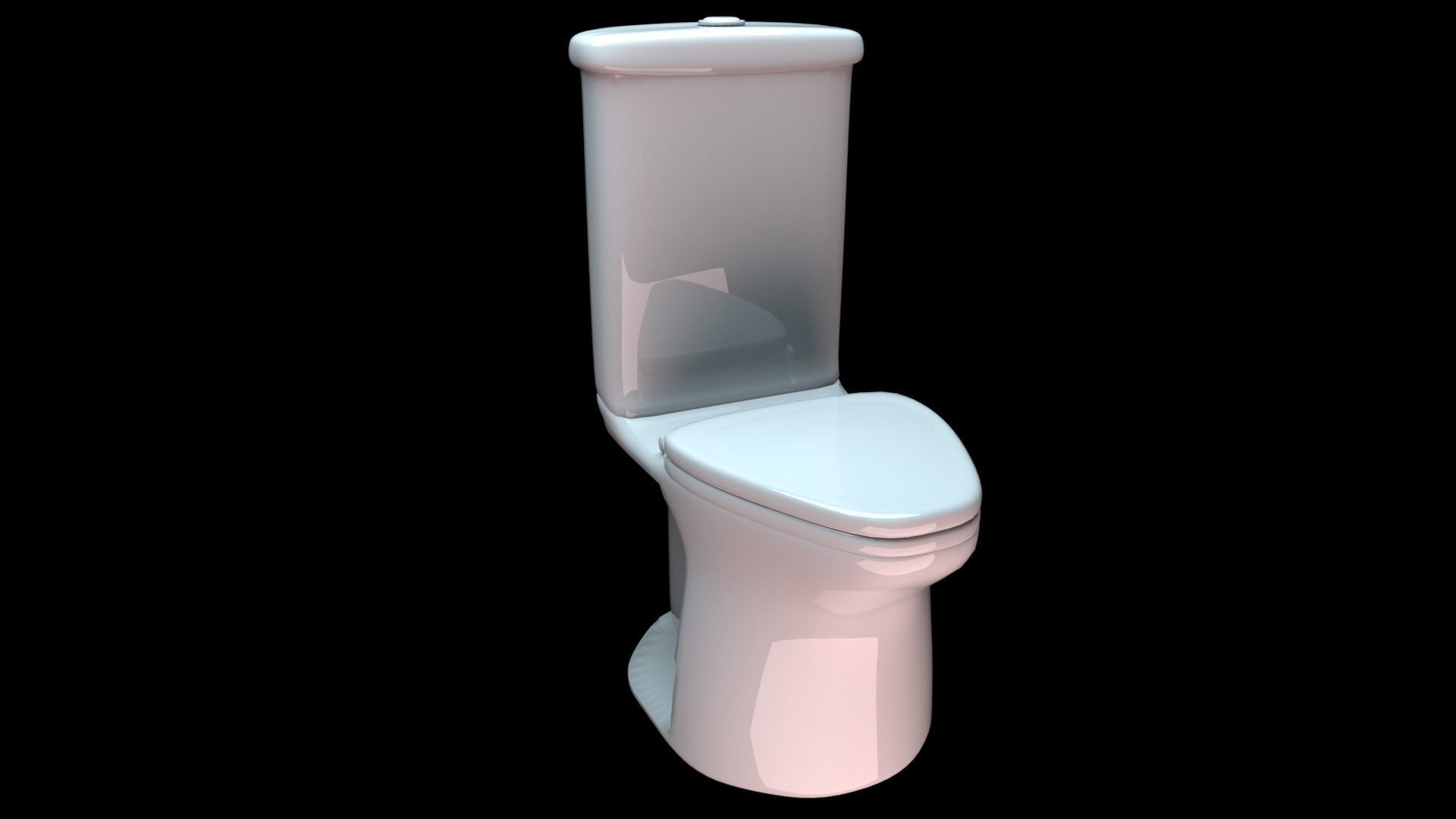 Simple Toilet Model 3D model CGTrader