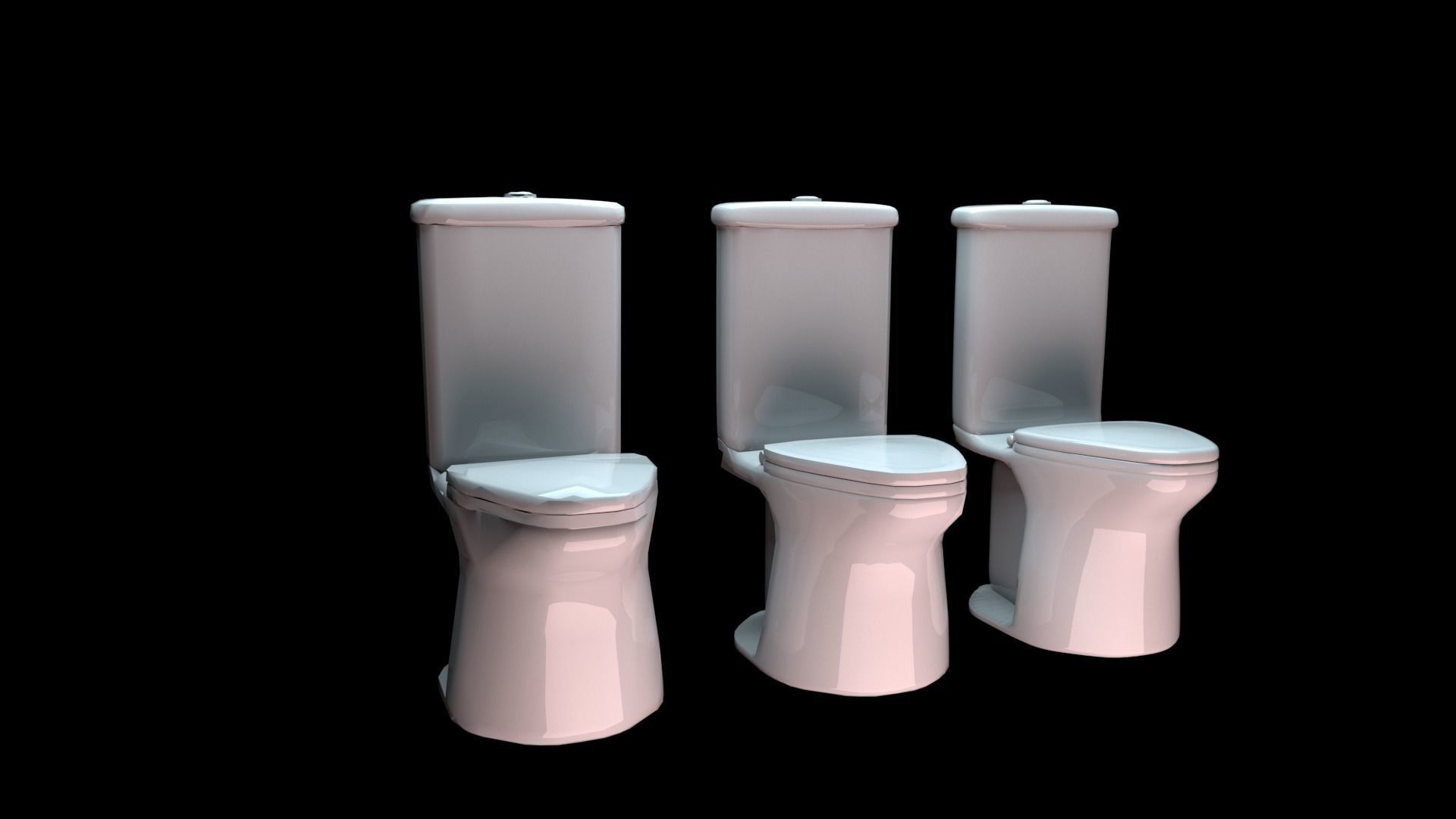 Simple Toilet Model 3D model CGTrader