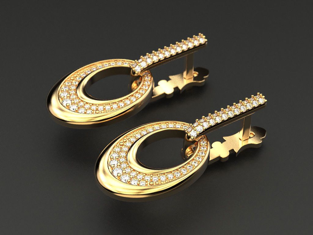 Earrings 11 3D print model_4