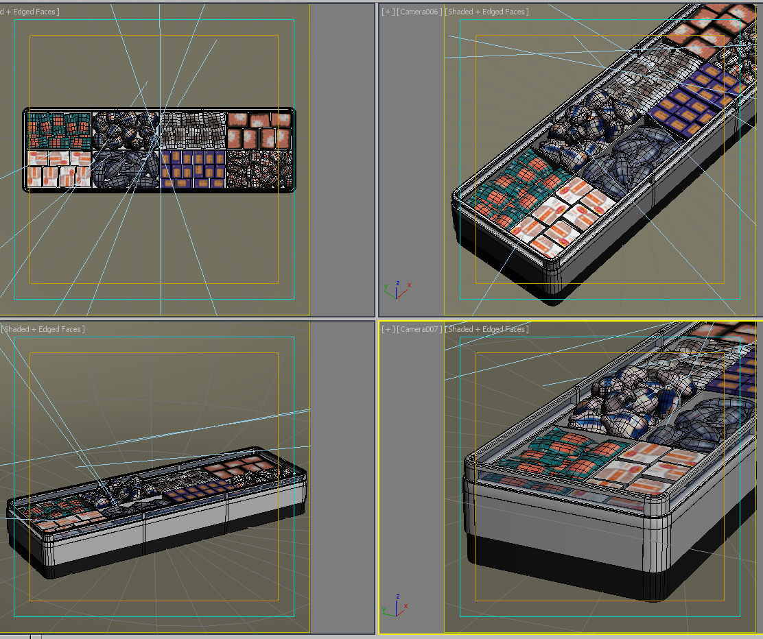 Store display refrigerator freezer 01 3D model_9