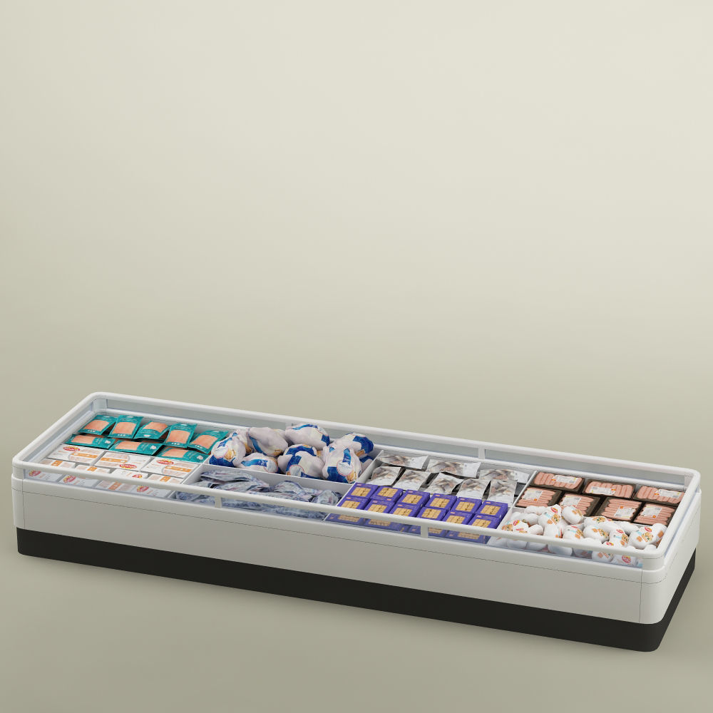 Store display refrigerator freezer 01 3D model_1