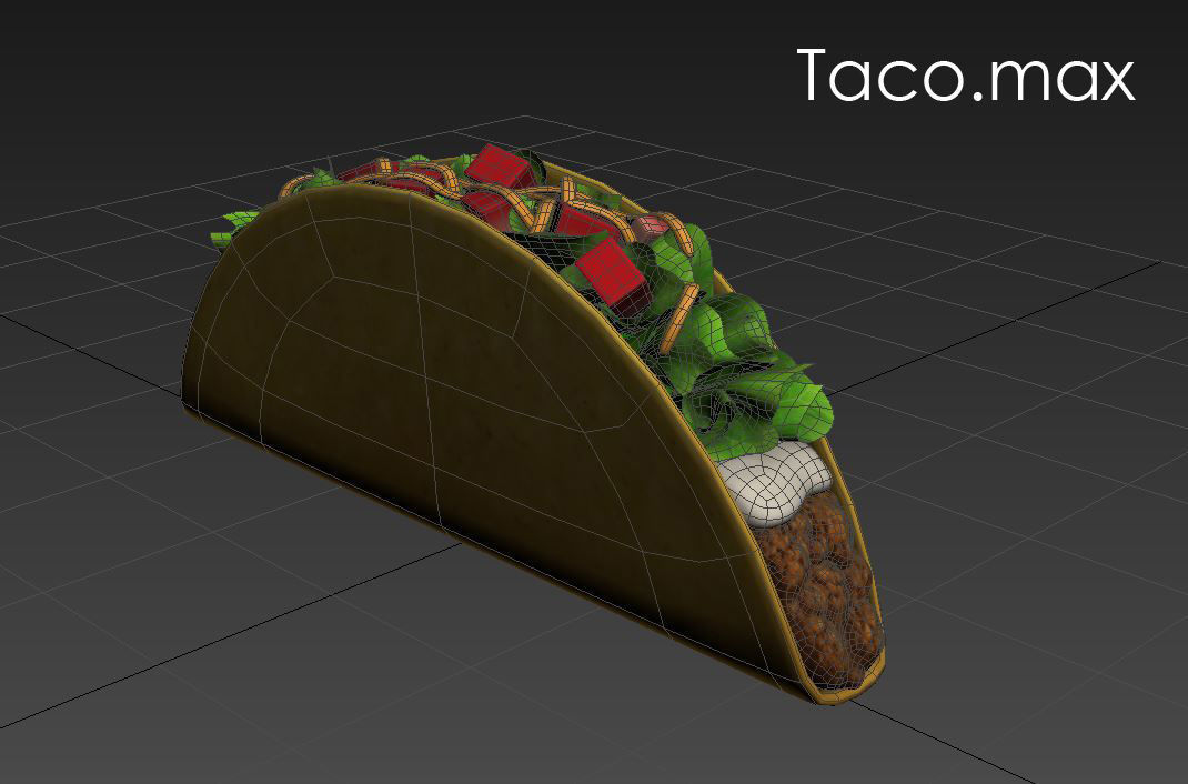 Taco Model 3D model_16