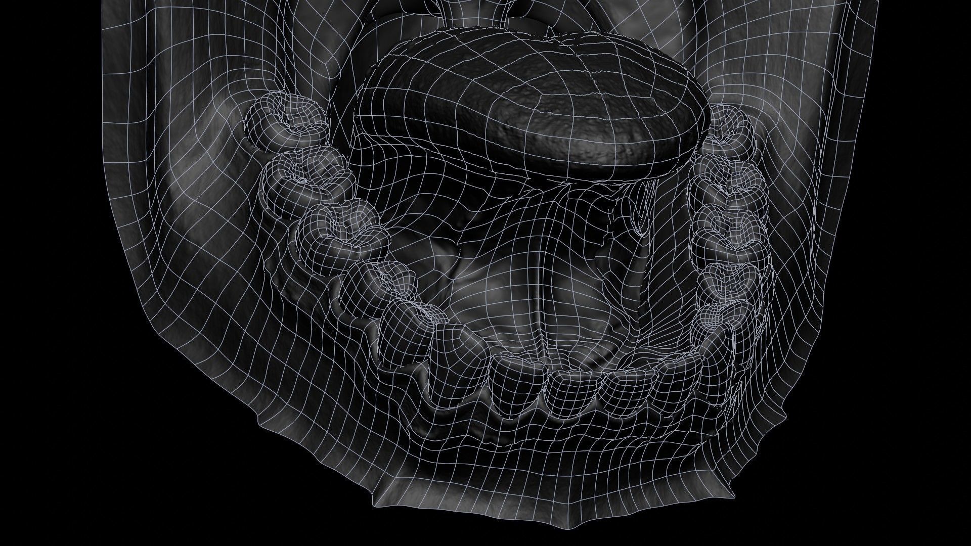 Photorealistic human mouth Low-poly 3D model_41