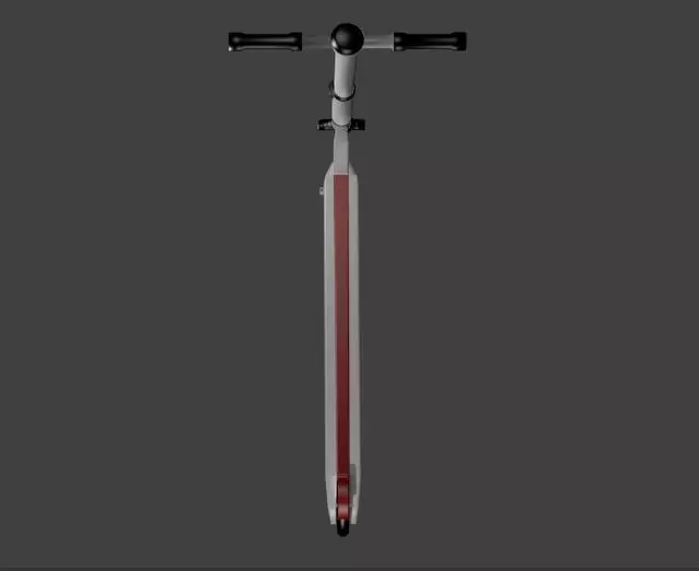 Scooter with handlebar 3D model_0