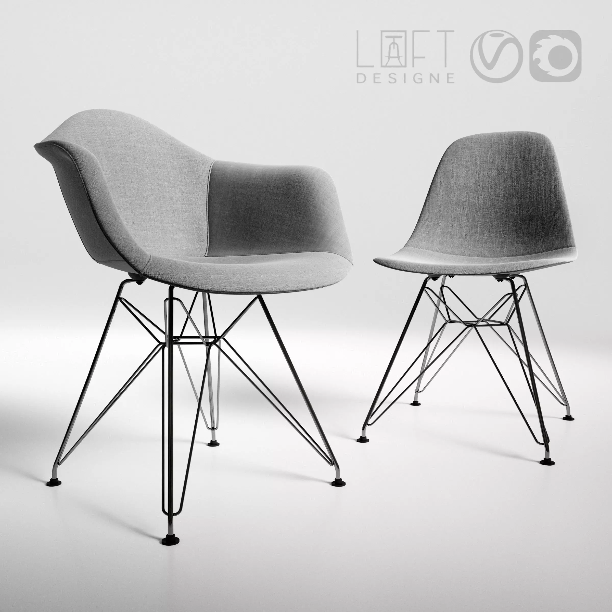 LoftDesign chairs 3D model