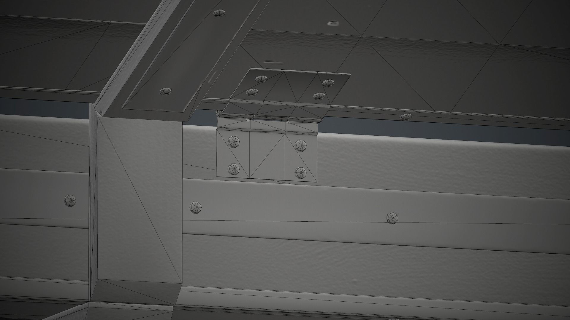 Old Wooden Weapon Case 1 PBR Game Ready Low-poly 3D model_32