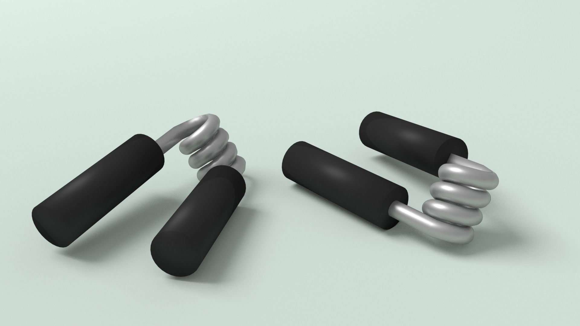 Home Gym Station and Free Weights Low-poly 3D model_6