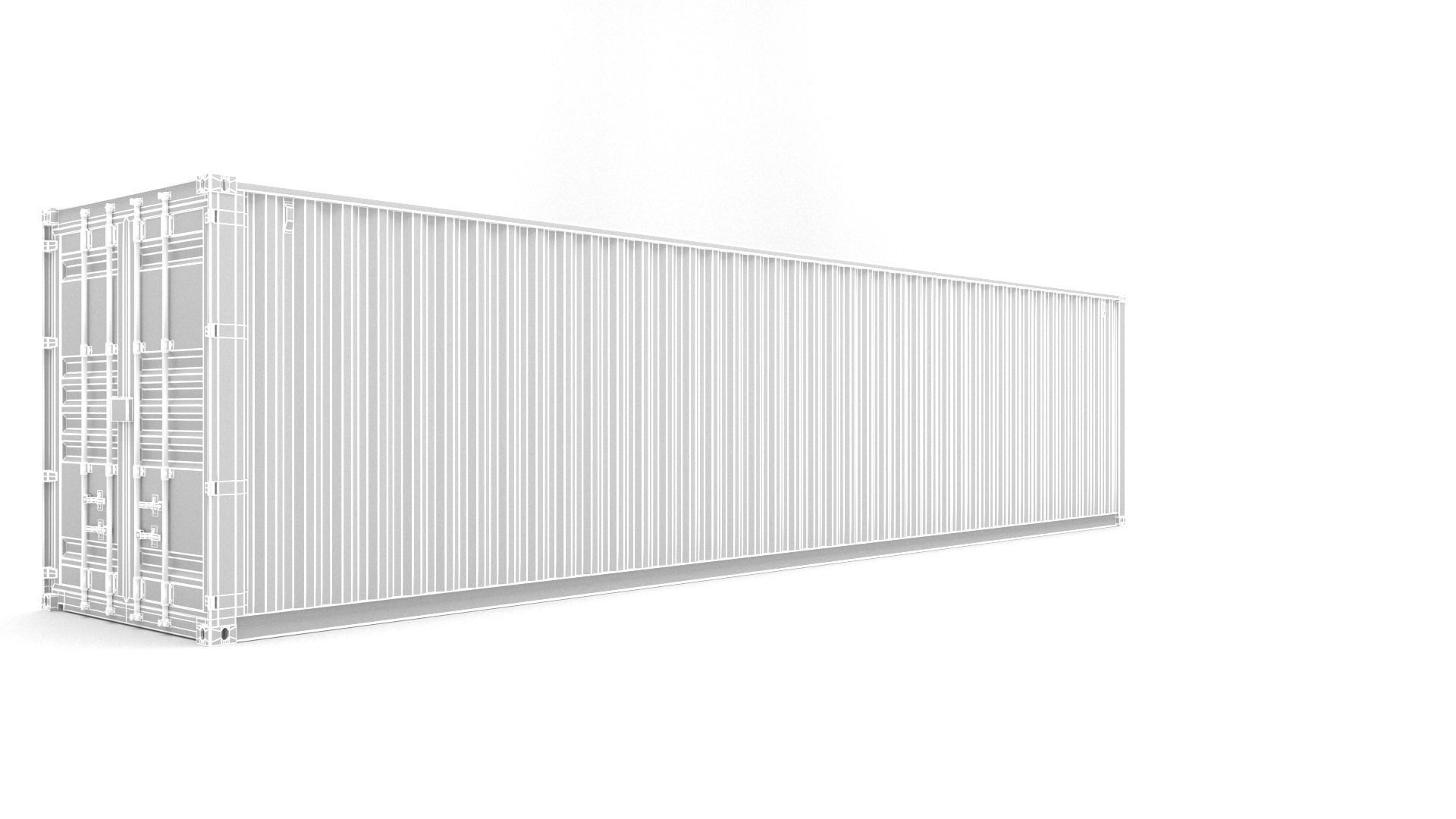 40ft Shipping Container - Detailed 3D model_14