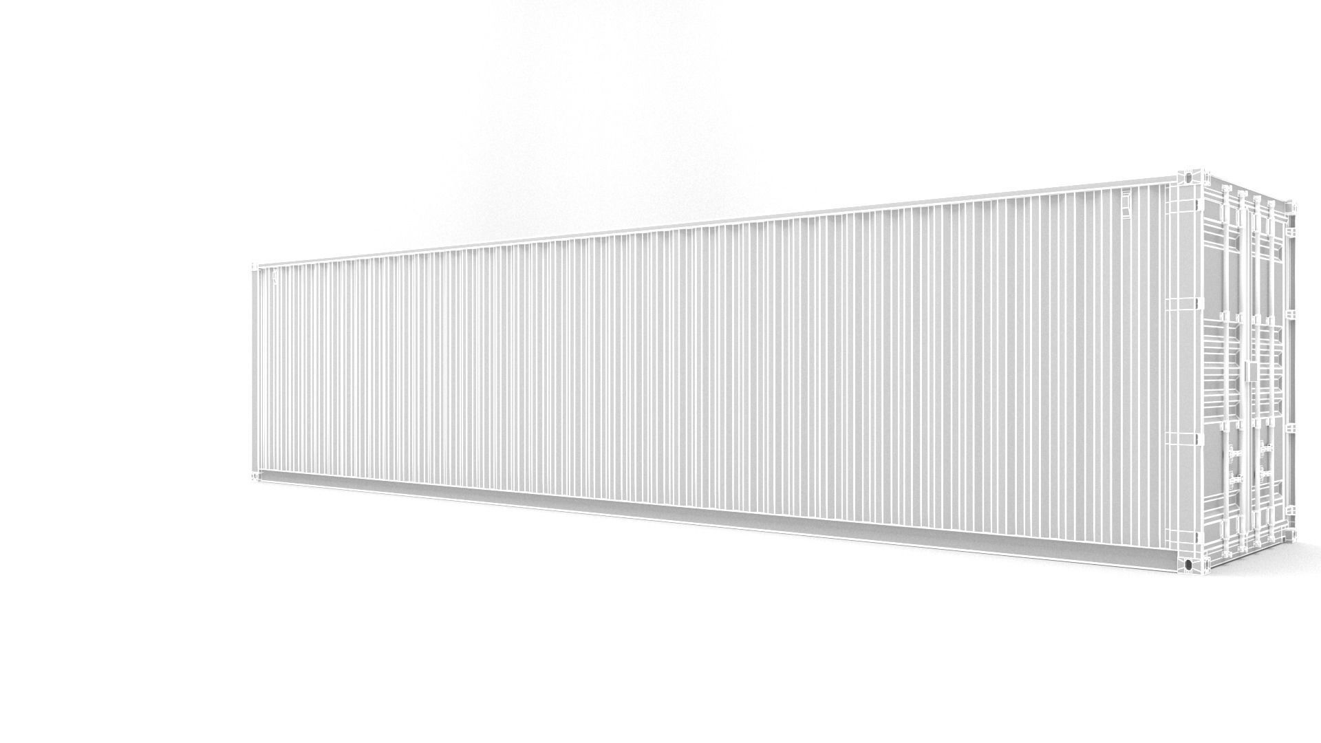 40ft Shipping Container - Detailed 3D model_11