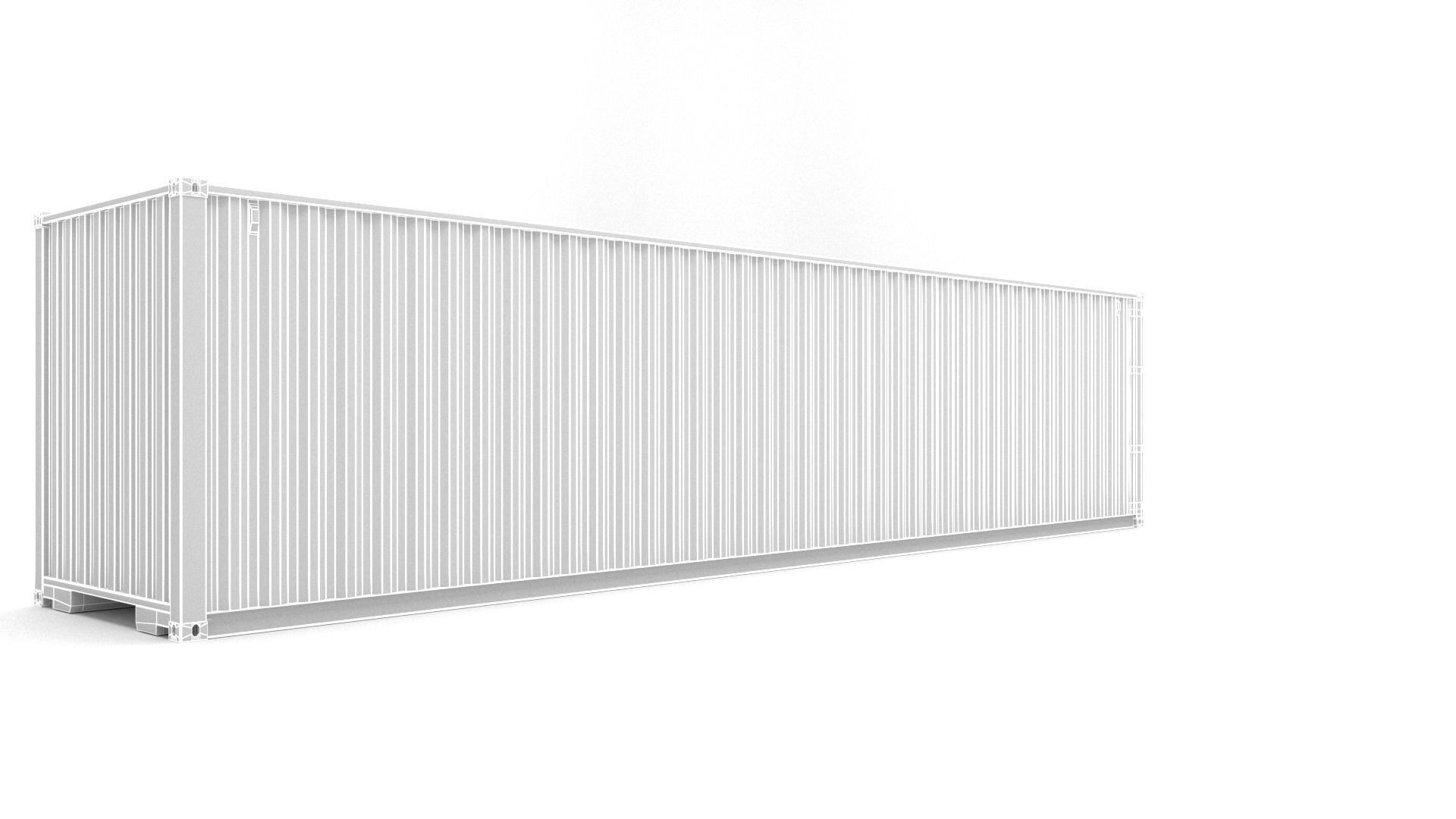 40ft Shipping Container - Detailed 3D model_17