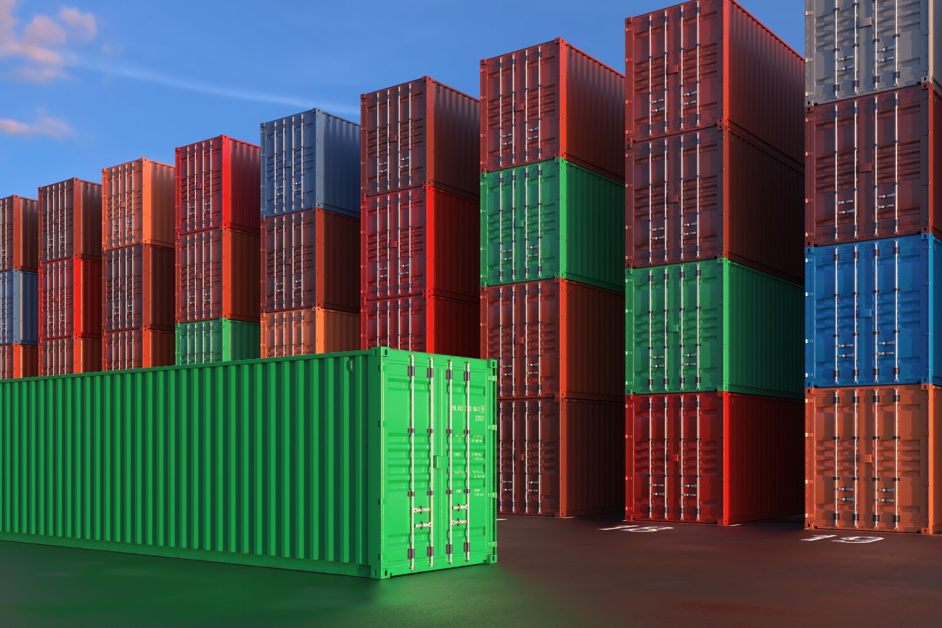 40ft Shipping Container - Detailed 3D model_2