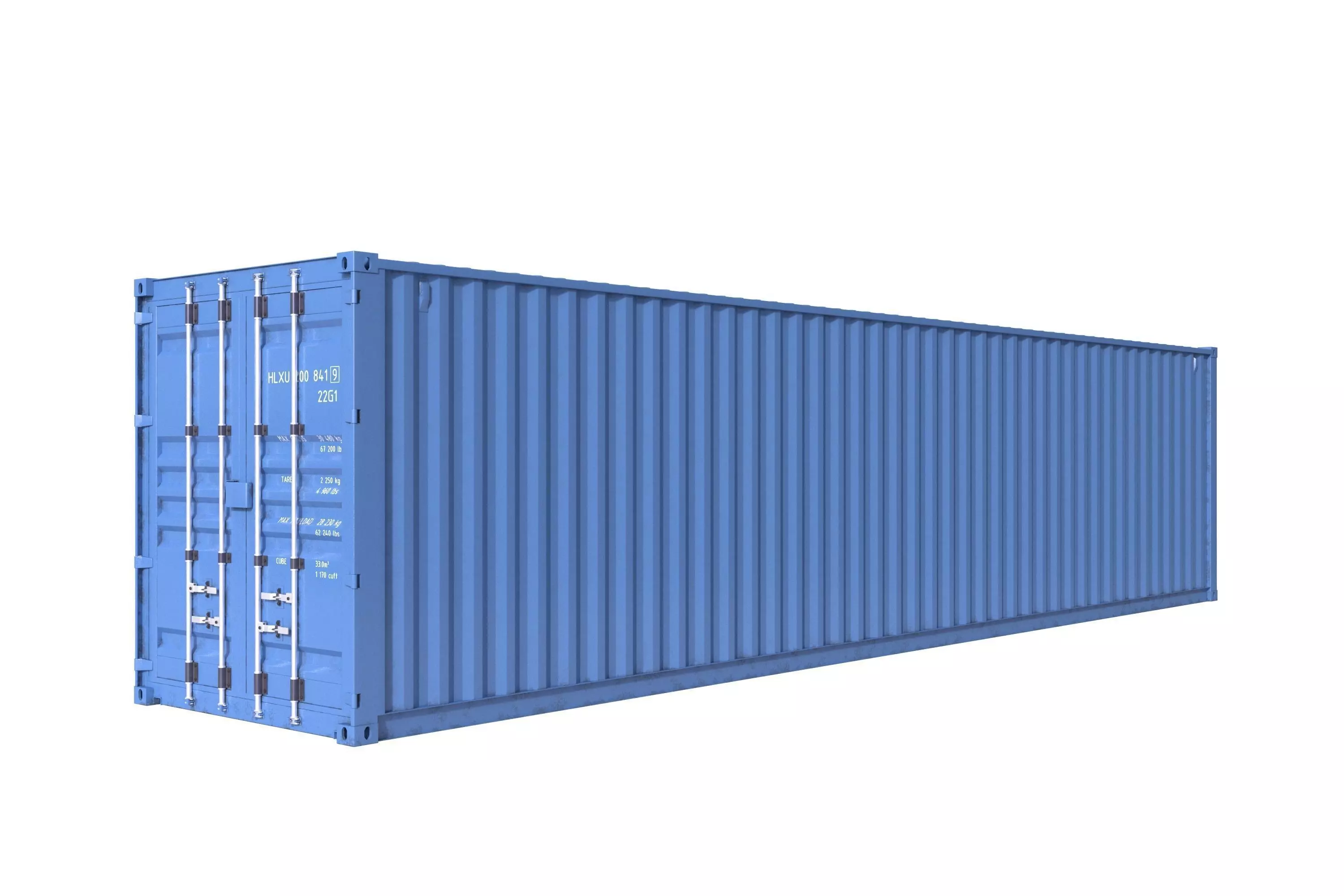 40ft Shipping Container - Detailed 3D model_0