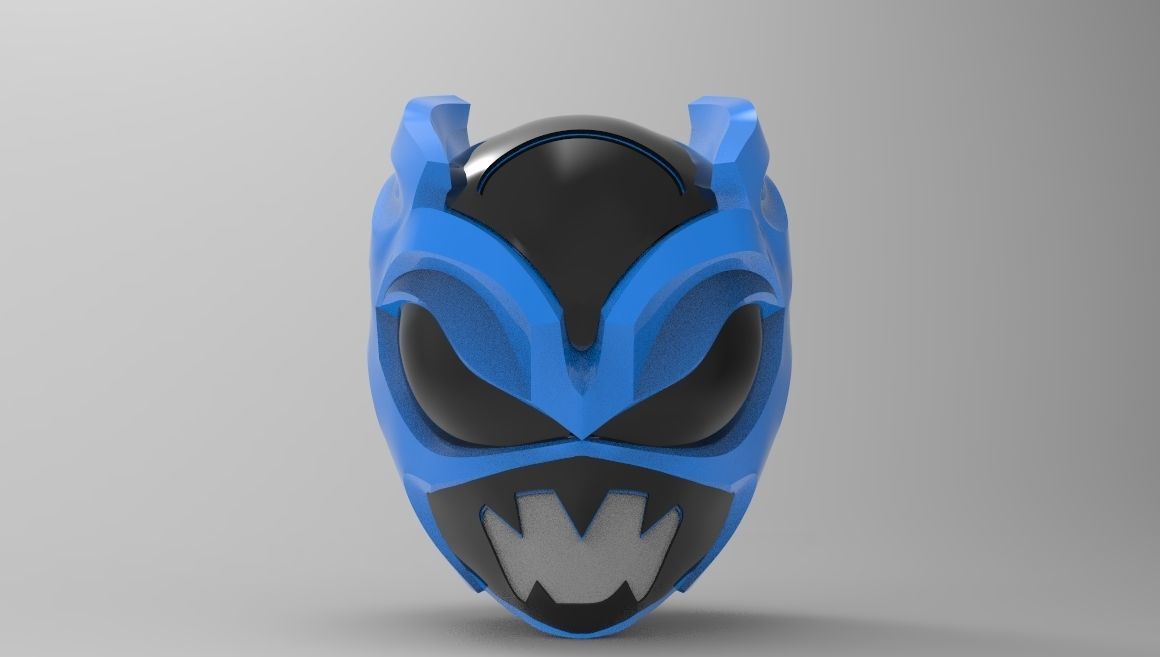 Psycho Rangers Helmet for 3D Printing  3D print model_5