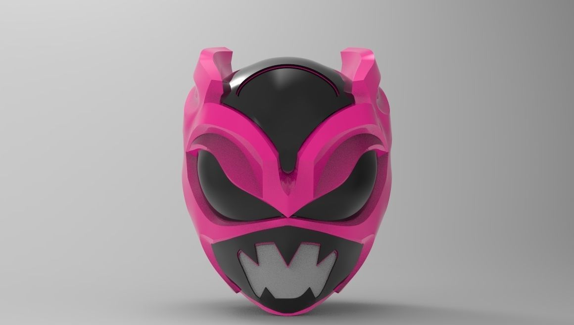 Psycho Rangers Helmet for 3D Printing  3D print model_4
