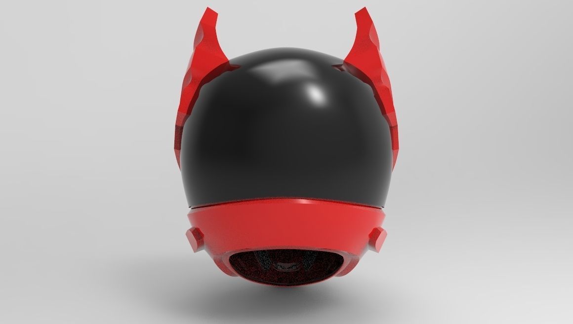 Psycho Rangers Helmet for 3D Printing  3D print model_8