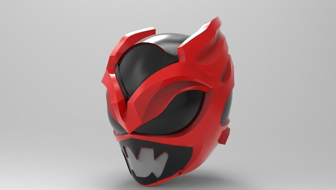 Psycho Rangers Helmet for 3D Printing  3D print model_6