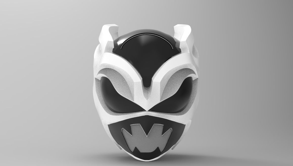 Psycho Rangers Helmet for 3D Printing  3D print model_3