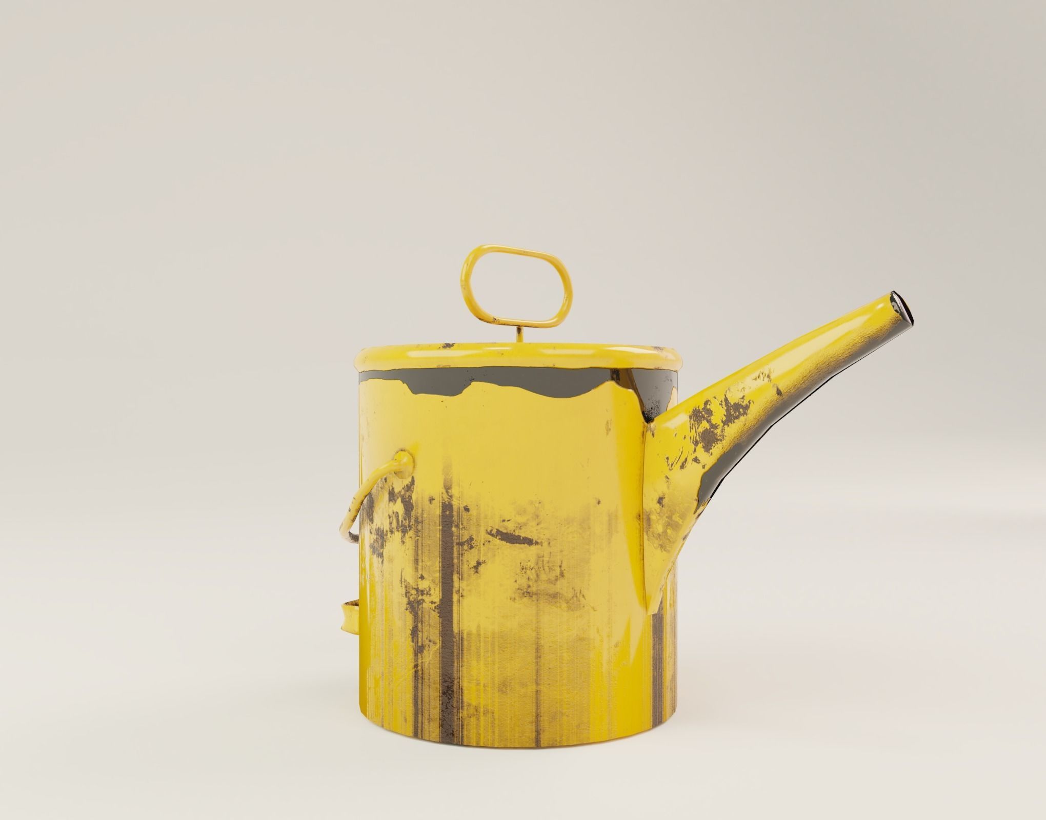 Oil can Low-poly 3D model_4