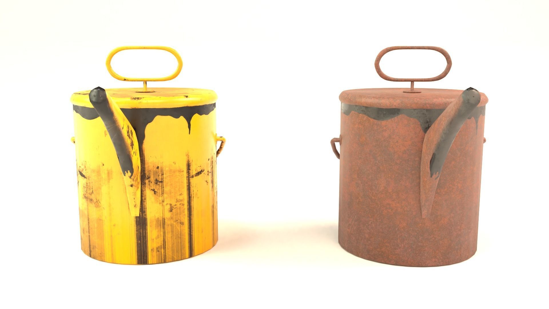 Oil can Low-poly 3D model_2