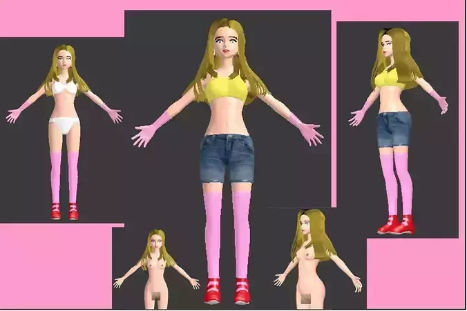 Female-Pretty girl-BeautyGirlAnie-cute girl-naked female-breasts