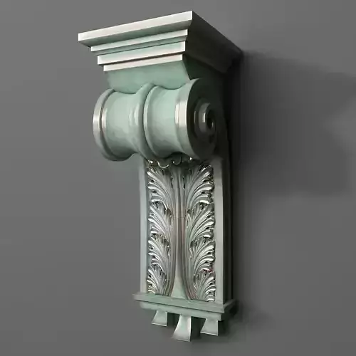 Corbel ornate on wall