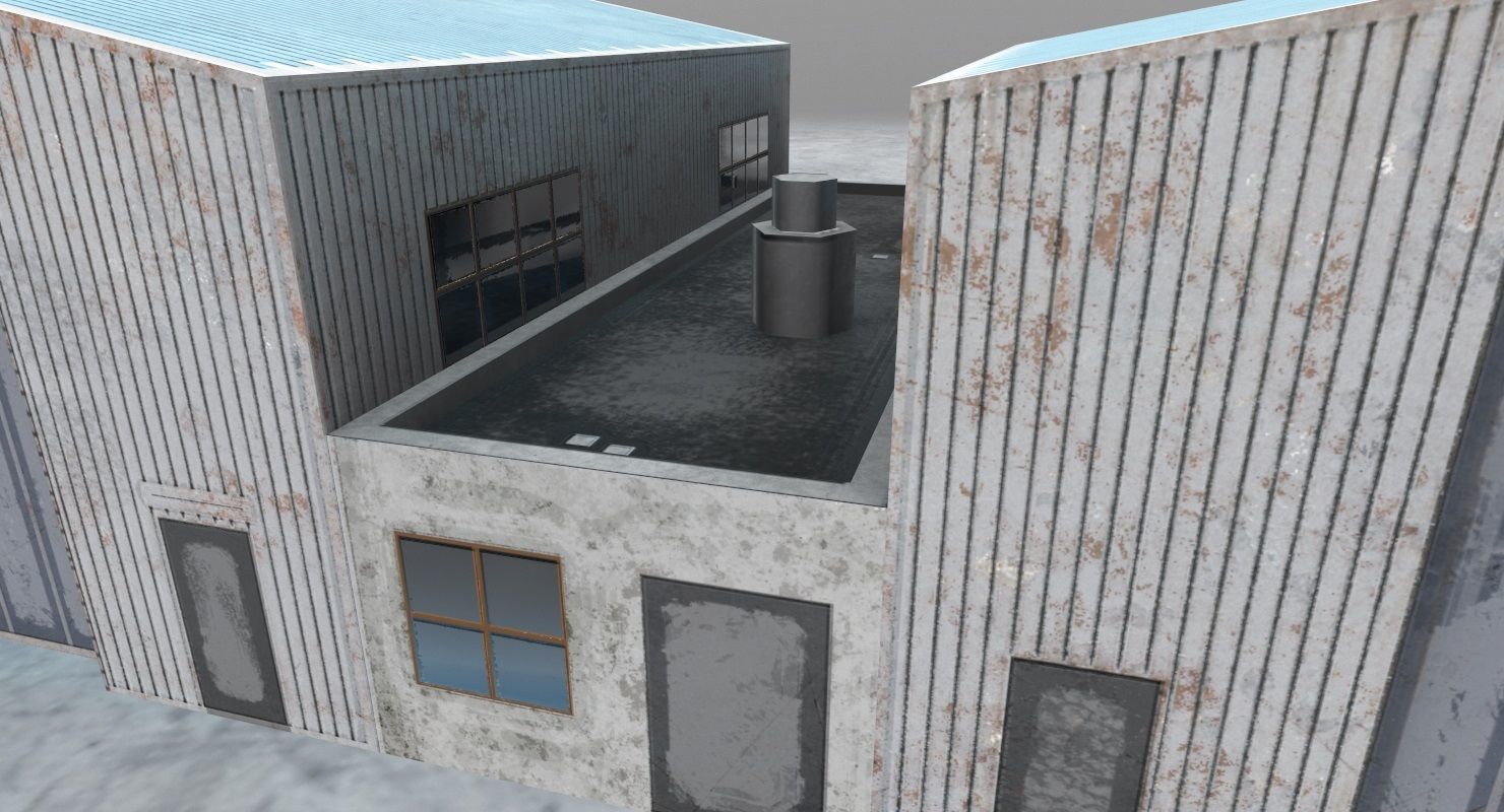 LHBP Hangar 2 Low-poly 3D model_2