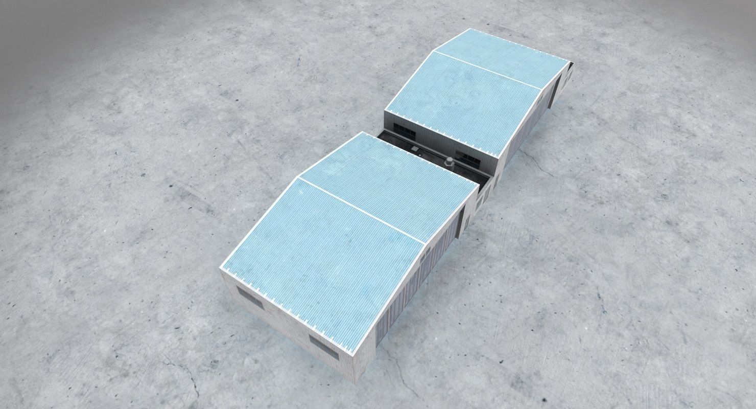 LHBP Hangar 2 Low-poly 3D model_6