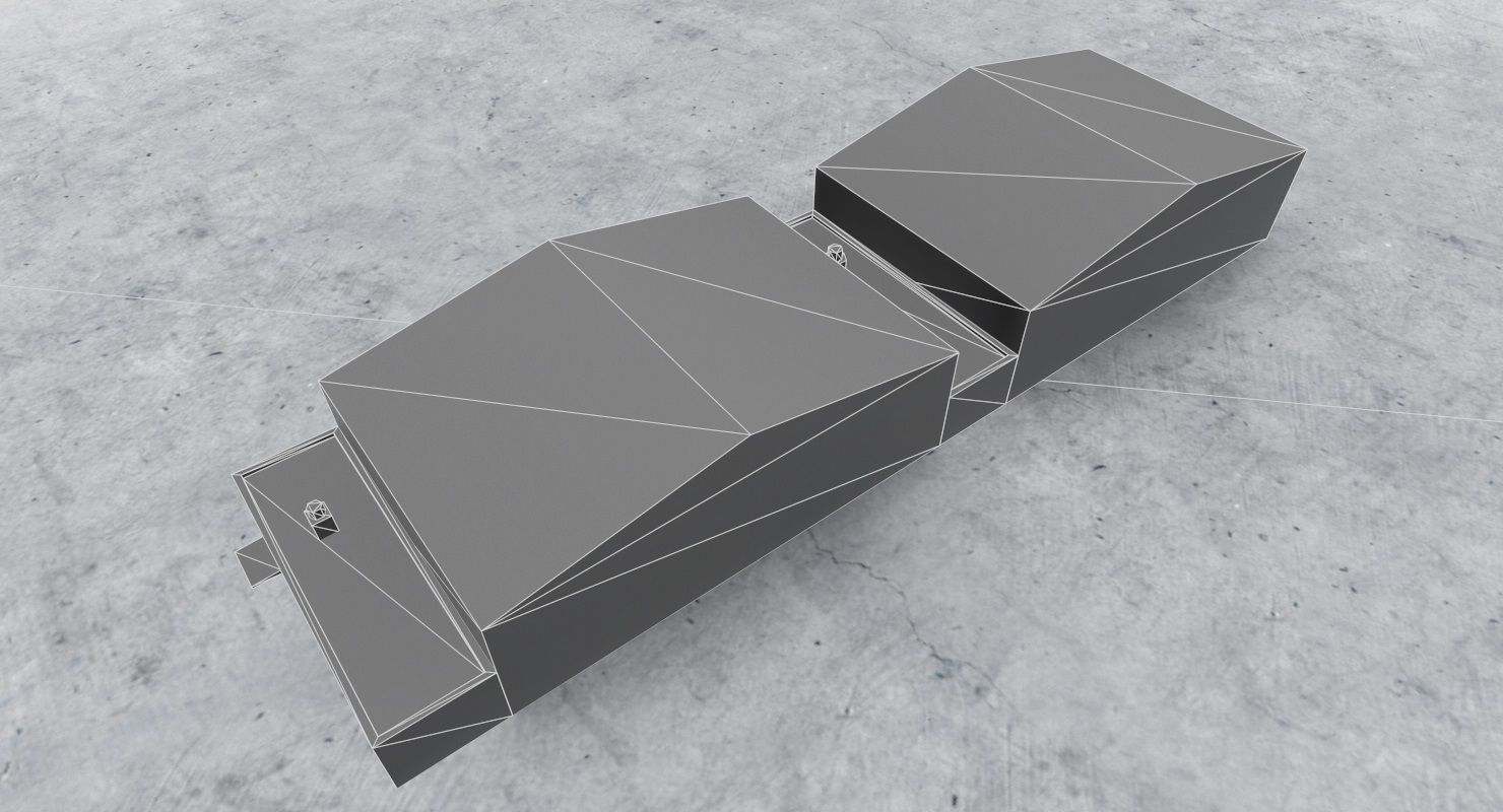 LHBP Hangar 2 Low-poly 3D model_10