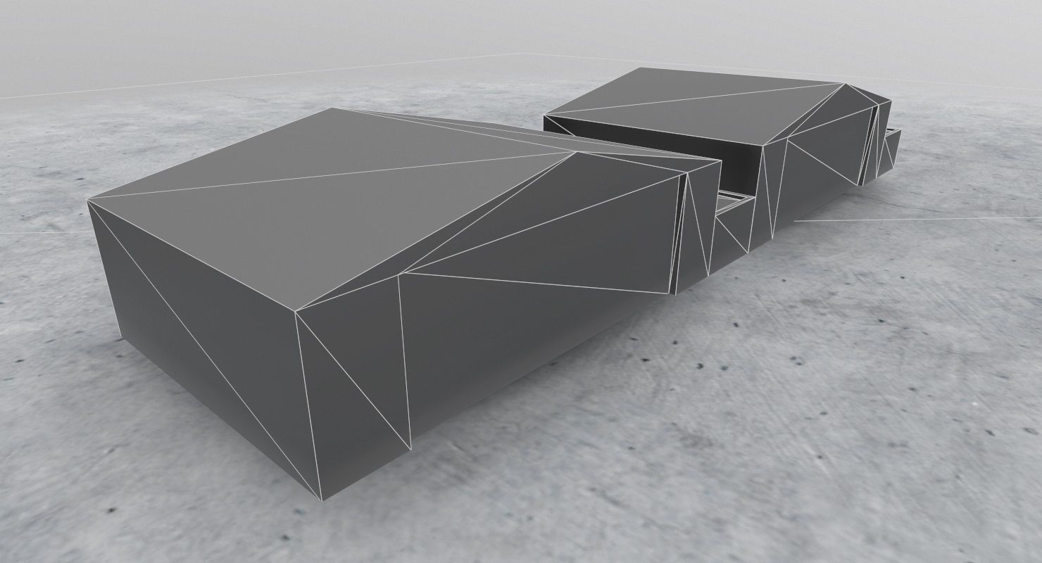 LHBP Hangar 2 Low-poly 3D model_11