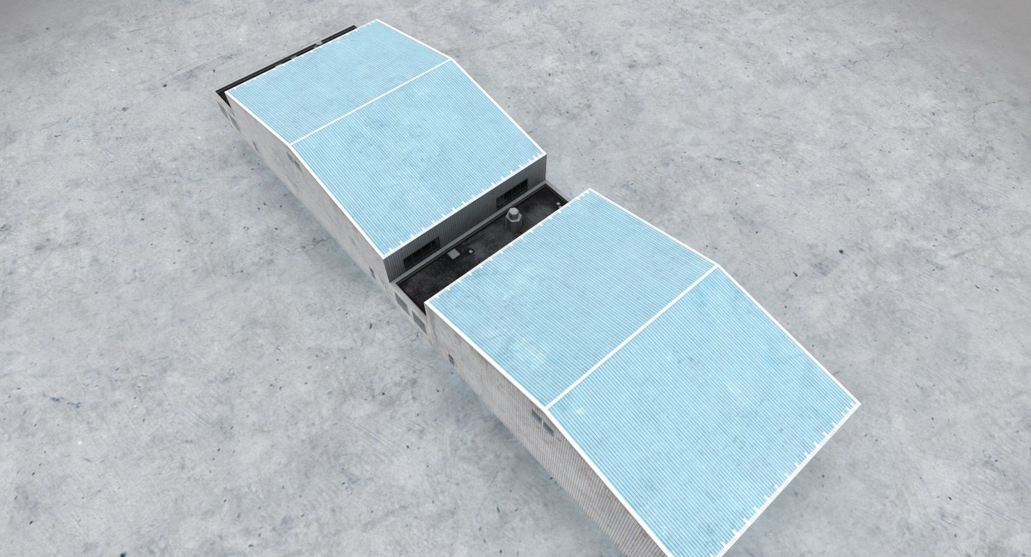 LHBP Hangar 2 Low-poly 3D model_5