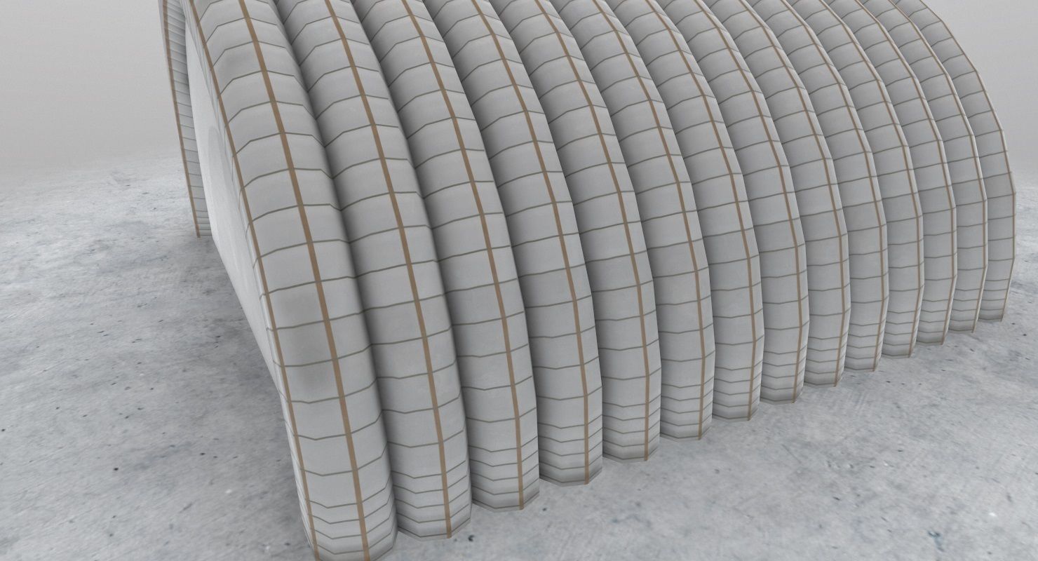 LHBP Hangar 5 Low-poly 3D model_6