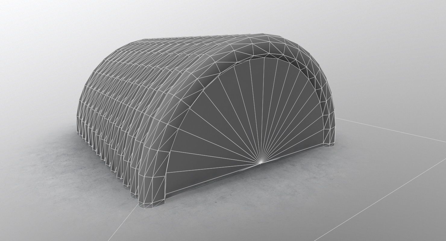 LHBP Hangar 5 Low-poly 3D model_10