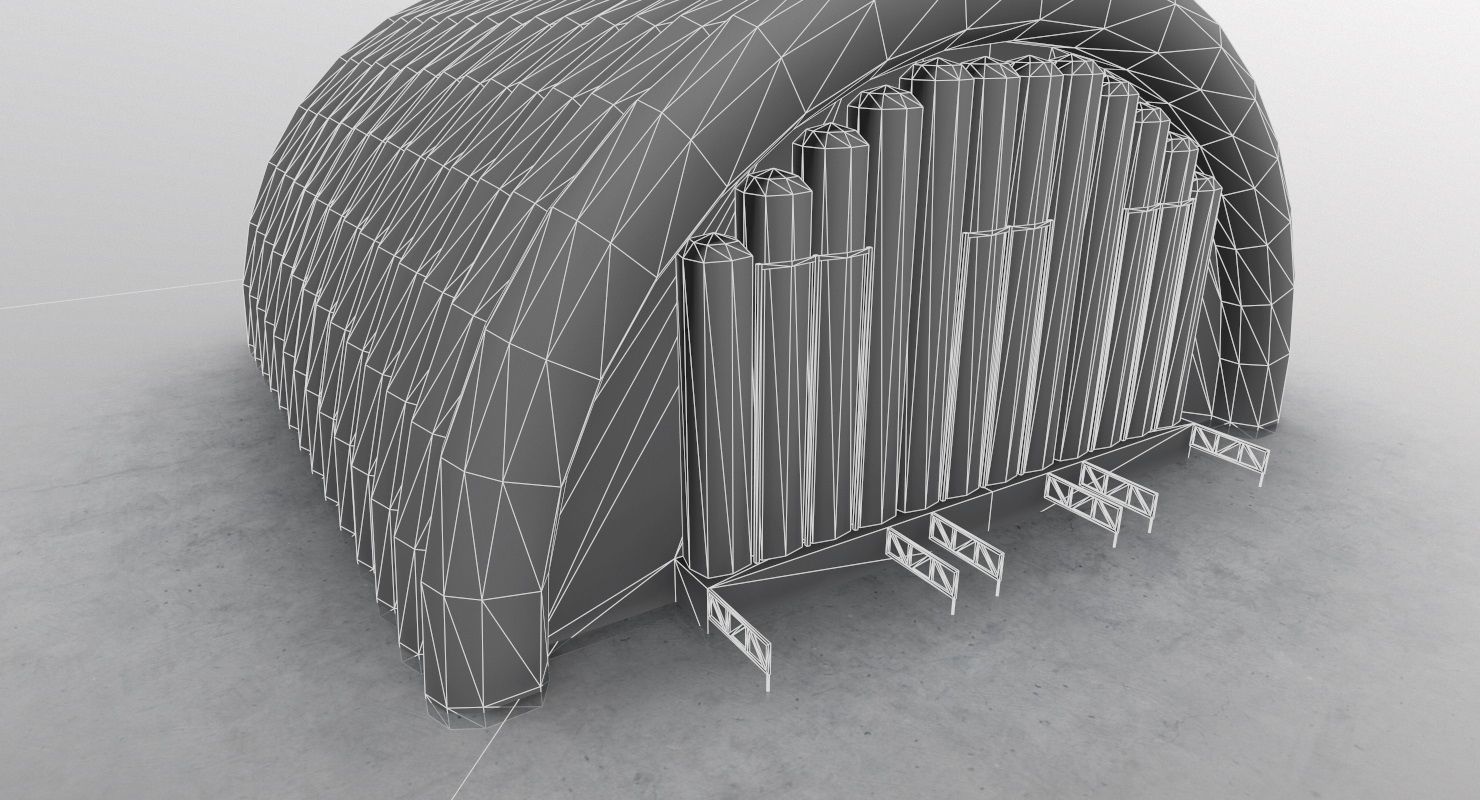 LHBP Hangar 5 Low-poly 3D model_8