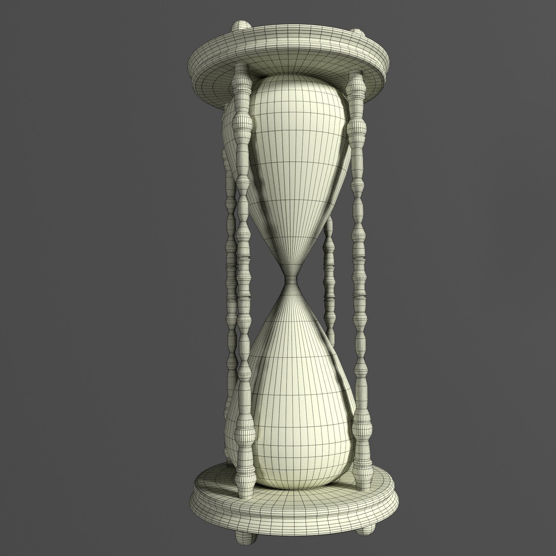 Hourglass Classic 3D model_2