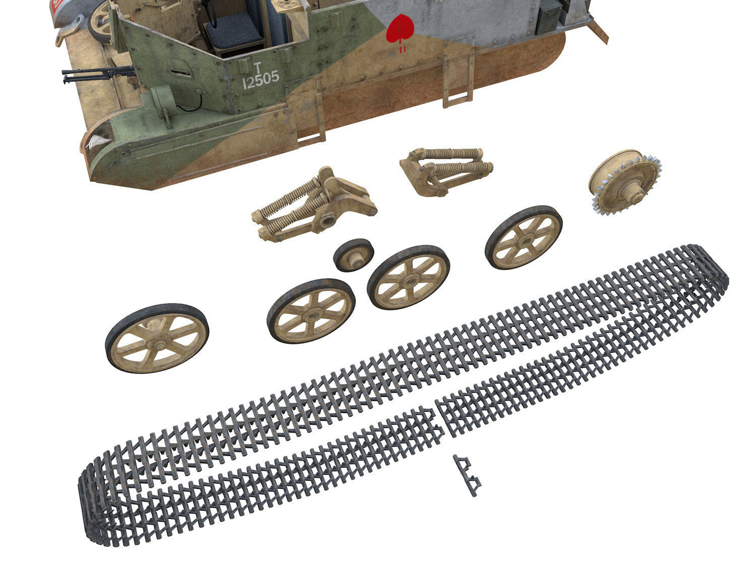 Bren Gun Carrier MK I - BUC - T12505 3D model_10