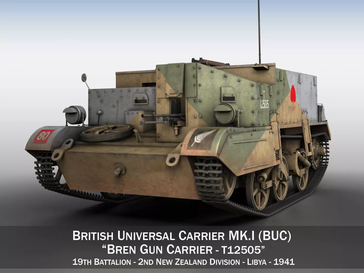 Bren Gun Carrier MK I - BUC - T12505 3D model_0