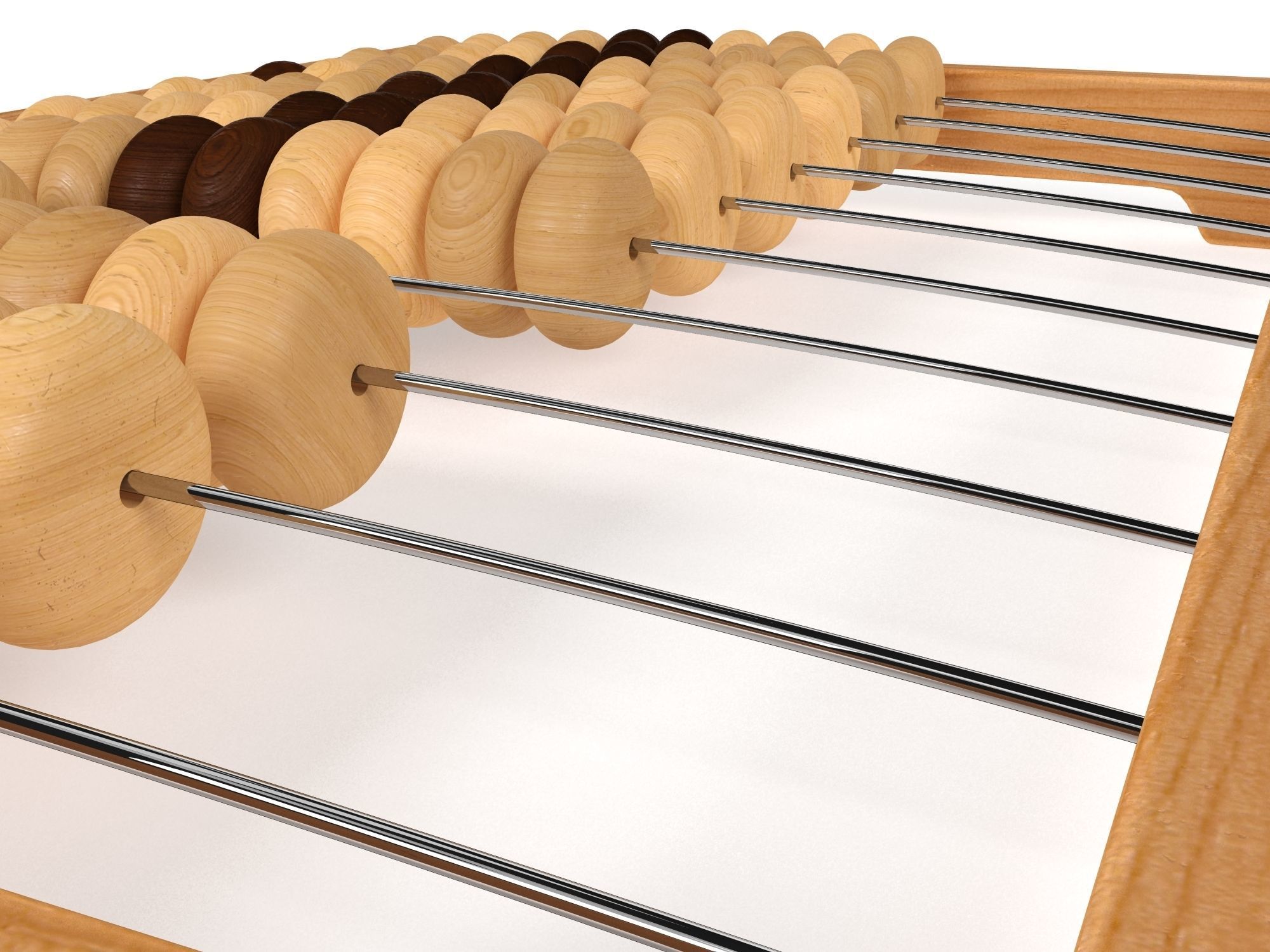 Abacus wooden 3D model_5