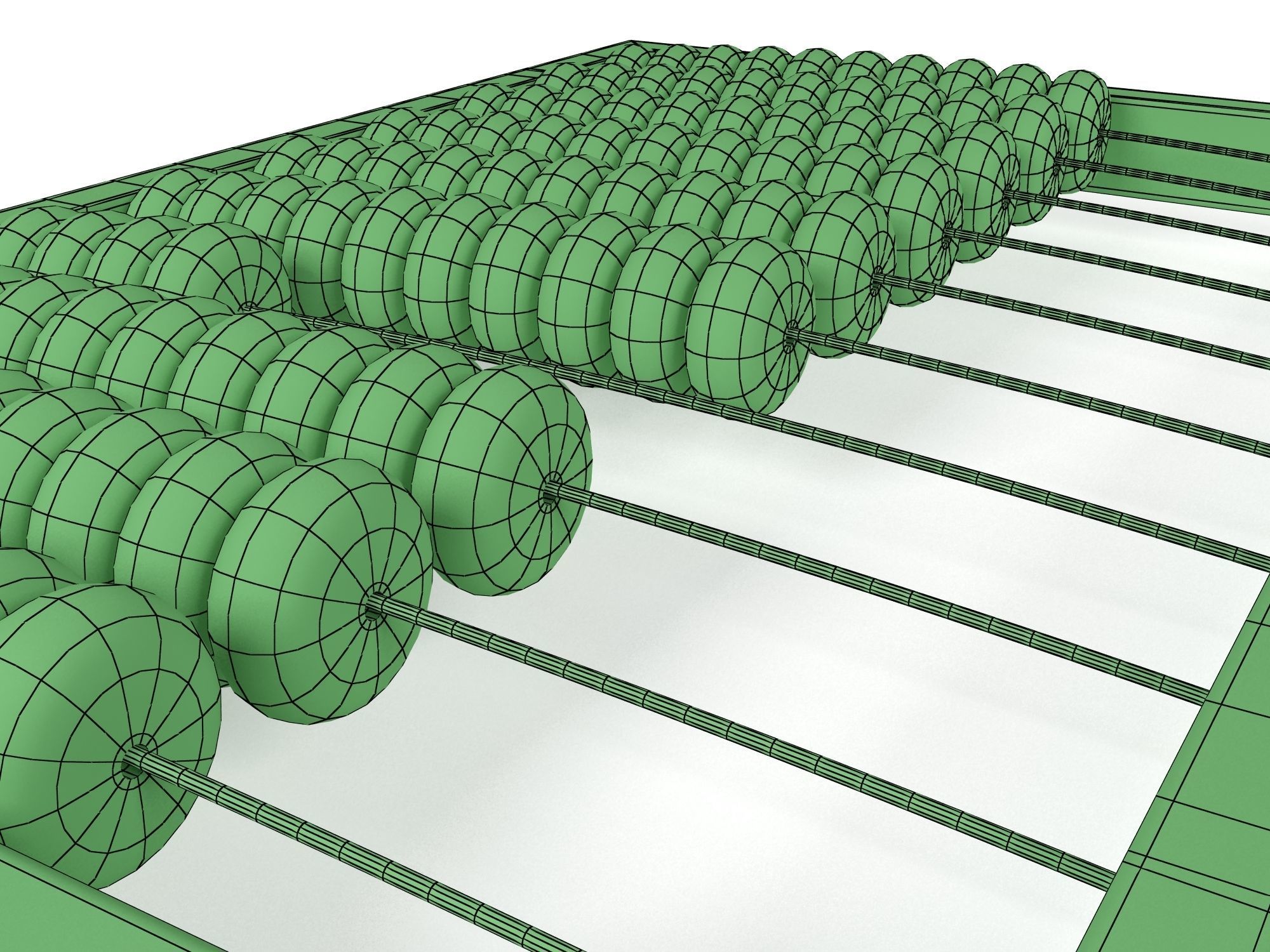 Abacus wooden 3D model_10