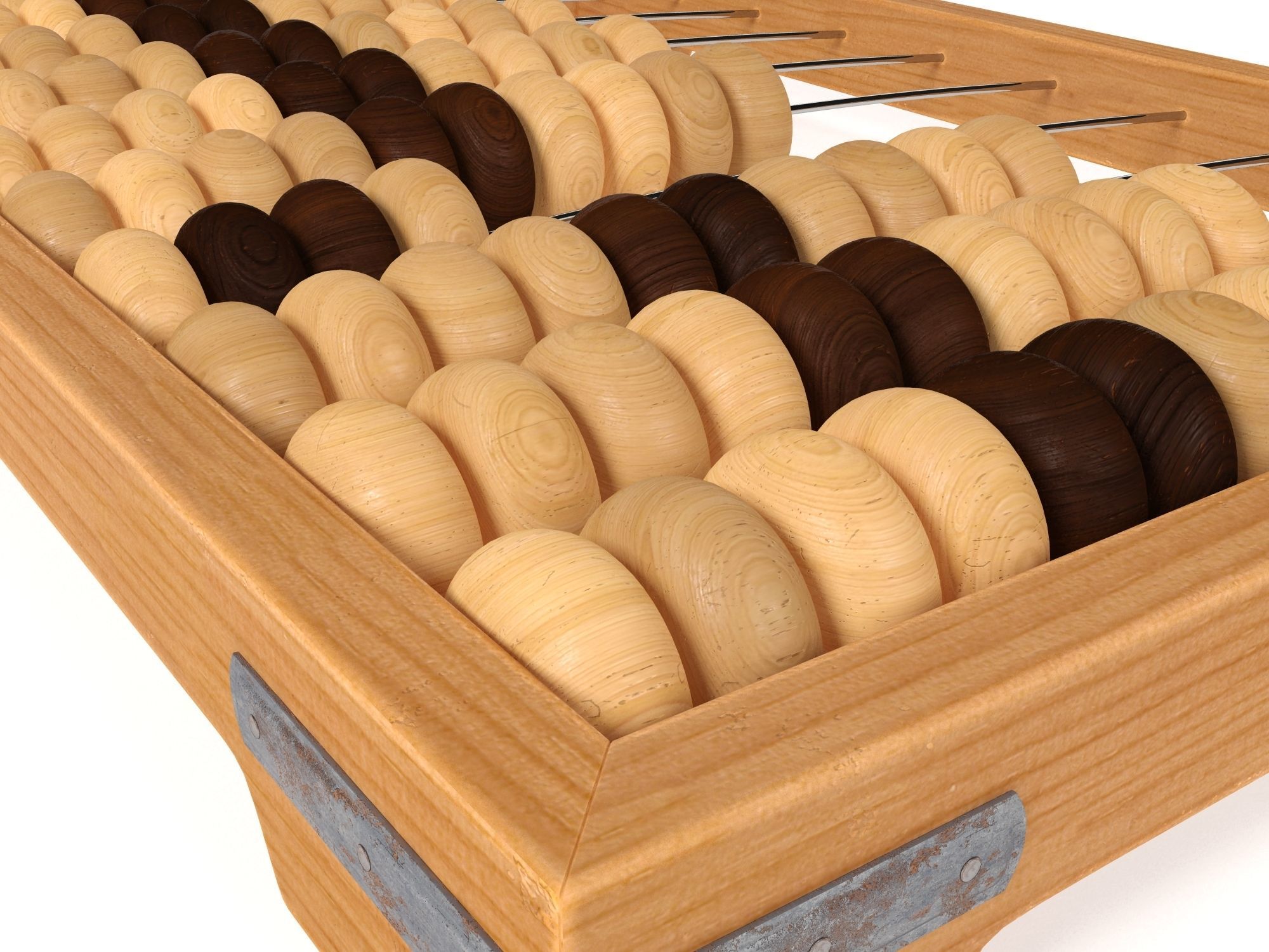 Abacus wooden 3D model_6