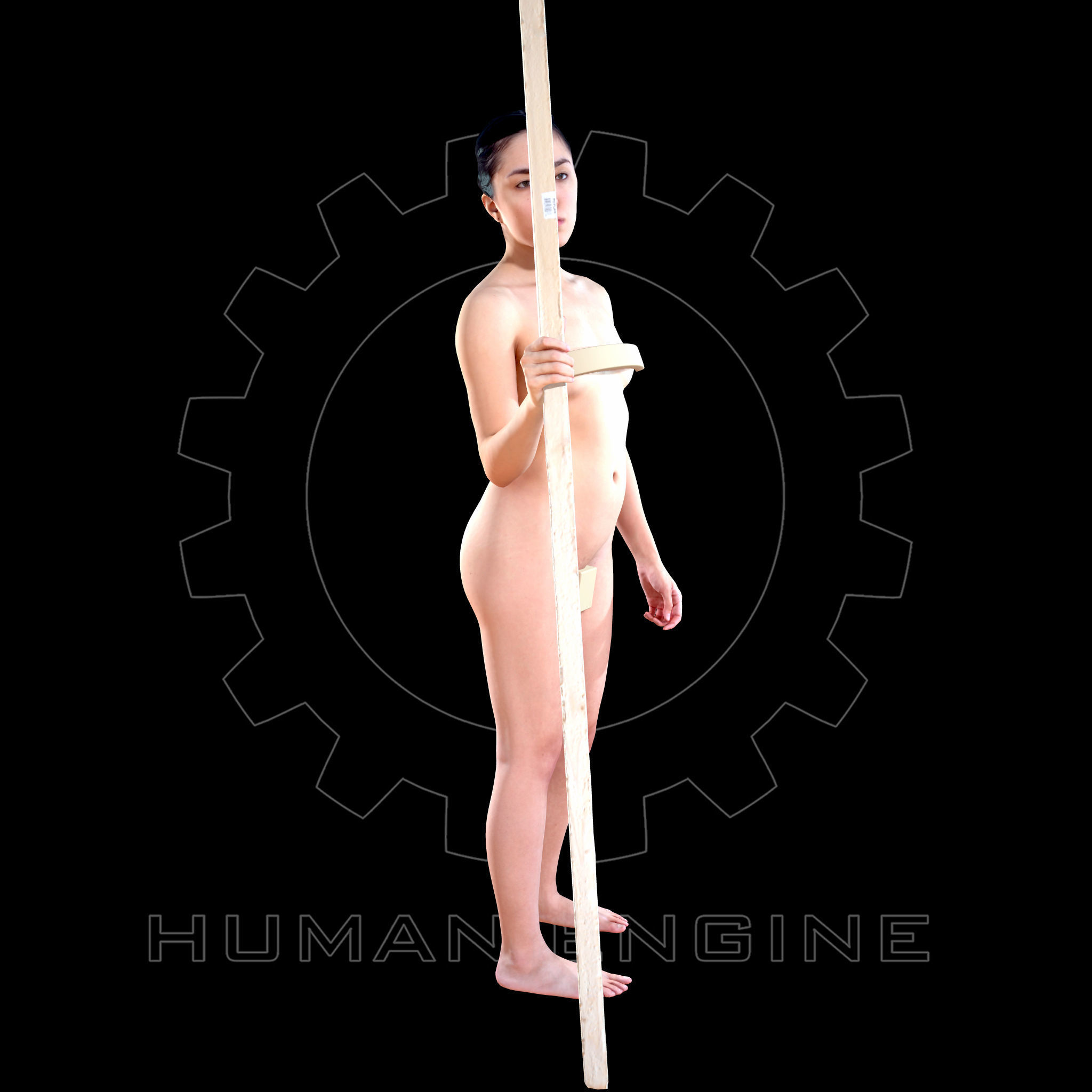 Female Scan - Artistic Reference Pose Cathy 006 3D model_7