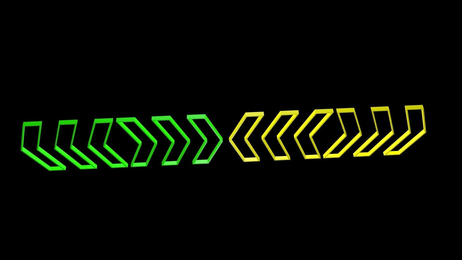 Low poly arrow 6 Low-poly 3D model_6