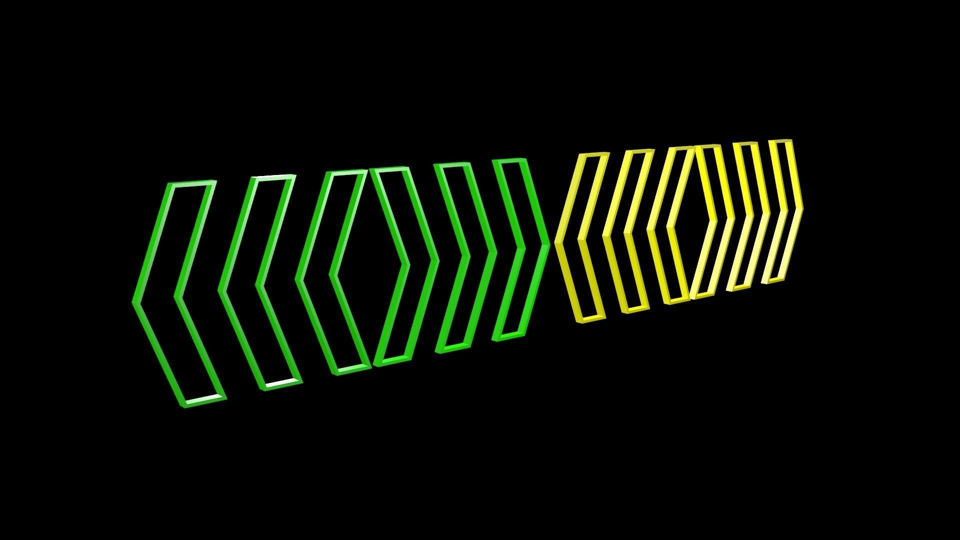 Low poly arrow 6 Low-poly 3D model_1