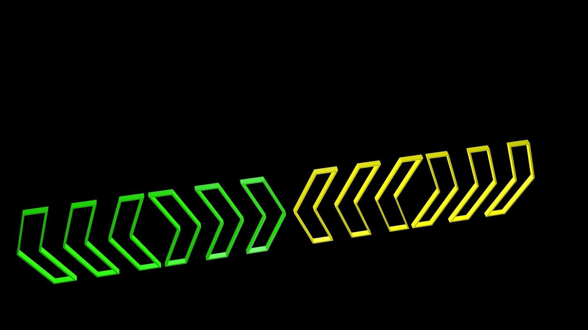 Low poly arrow 6 Low-poly 3D model_4