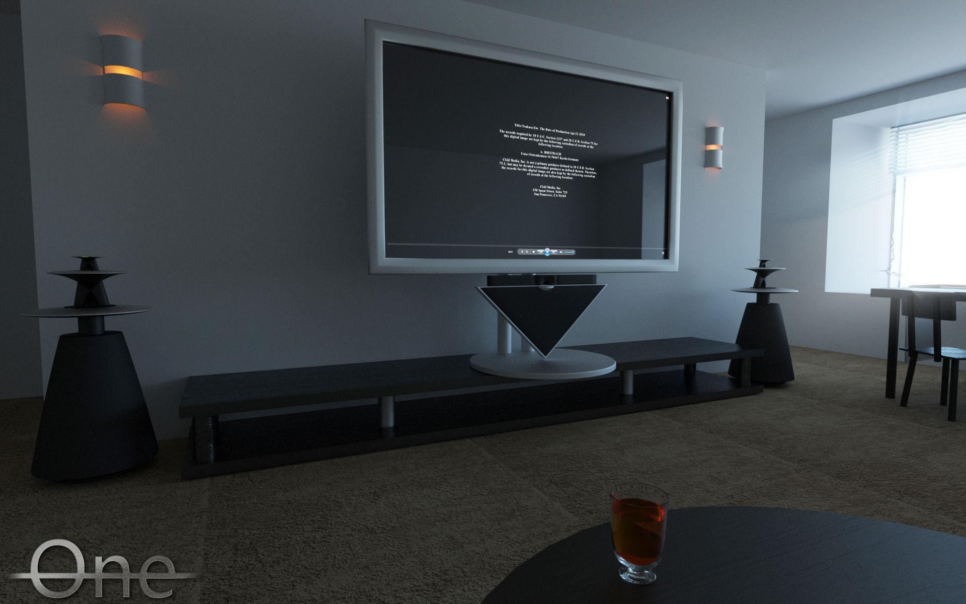 Bang Olufsen Beolab 5 Beovision 4 3D model animated | CGTrader