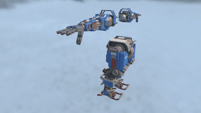 Robot Prime Low-poly 3D model