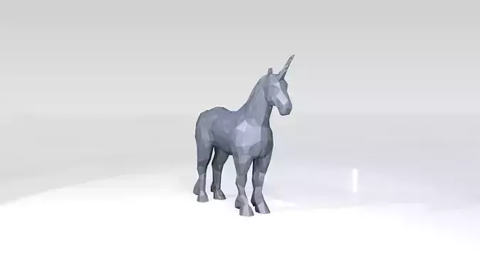 Unicorn Low Poligonal