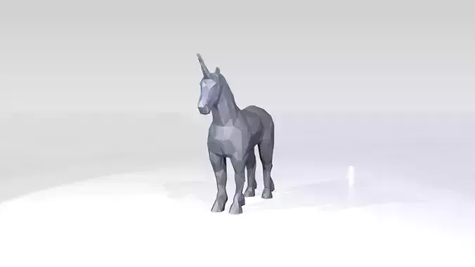 Unicorn Low Poligonal 3D model