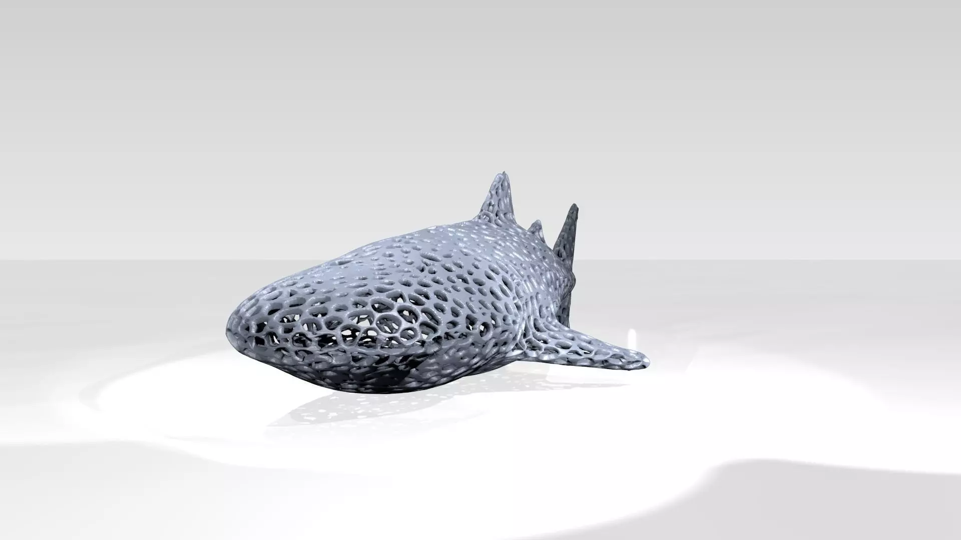 Whaleshark Voronoi 3D model